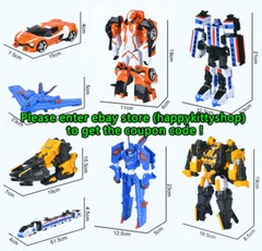 Tobot V Galaxy Detectives 8″ Transform Figure Boys Toy Car Truck Vehicle Robot