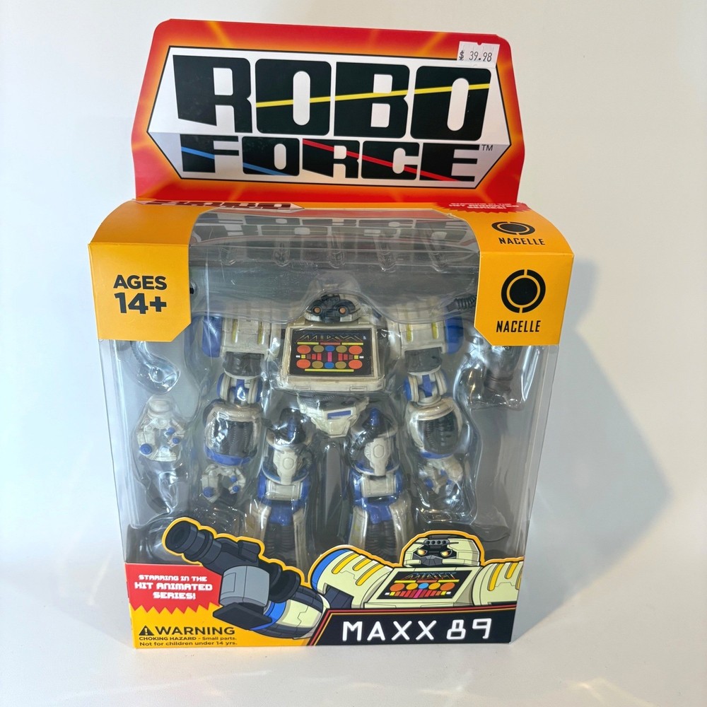 Nacelle Robo Force Maxx 89 Action Figure Animated Series Robot Toy Boxed