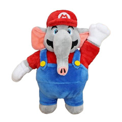 3X Elephant Mario Luigi Blue Toad Super Mario Bros Wonder Plush Toy Stuffed 8″