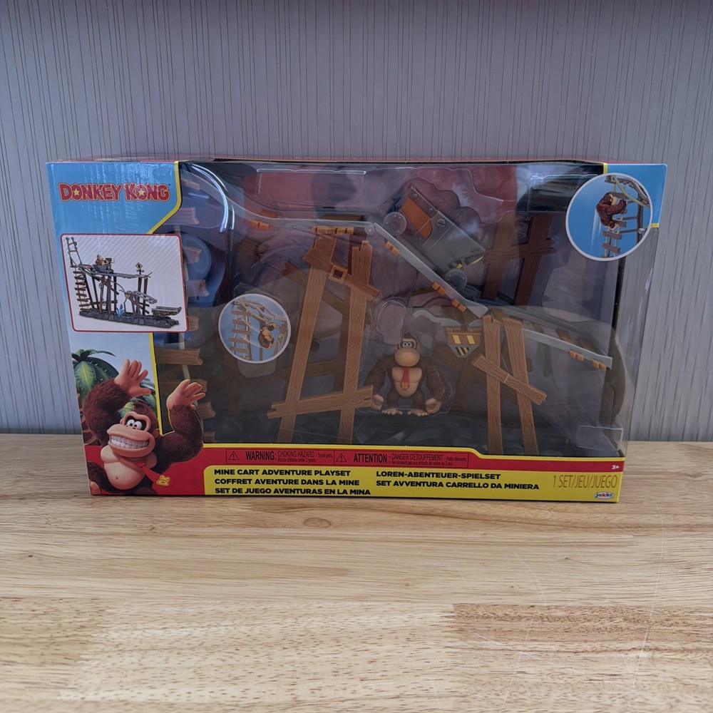 Jakks Donkey Kong Mine Cart Adventure Set Donkey Kong 2.5” Mini Figure 2026