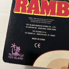 Toy Island 1995 Rambo Enemy Attack Set 3.75 in Vintage Rare Unopened From Japan