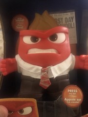 Disney Pixar Inside Out Anger Talking Figure TOMY 2015 – Flames Pop Out – NEW