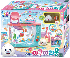 Baby Harp Friends Aquarium Water Play Set LED Light Sound Bubble Fish Toy