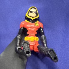 DC Spin Master 4” Hooded Robin – Red Black Yellow Batman Loose Figure Only
