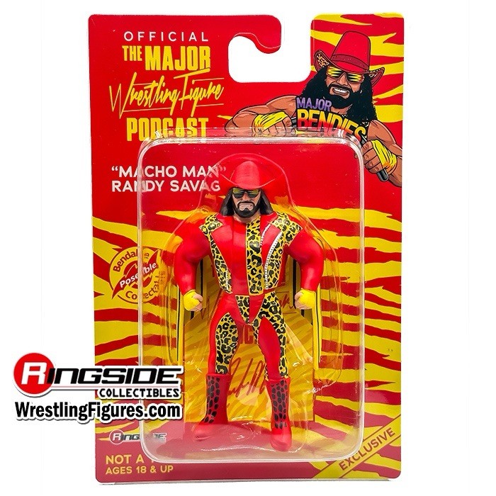 Major Bendies “Meat Stick” Macho Man Randy Savage Ringside Collectibles w/Card