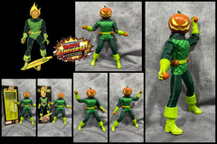 Custom 8″ Mego Spiderman Jason Macendale Jack O’Lantern Complete Action Figure