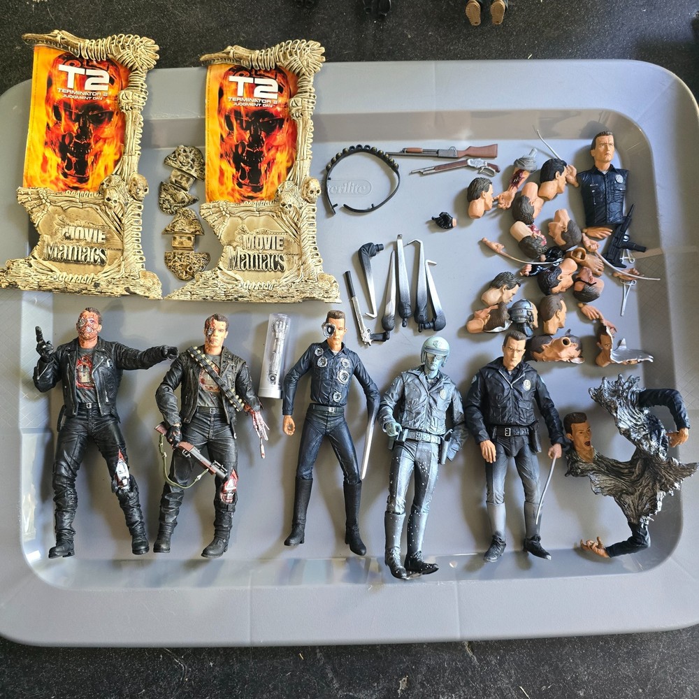 Vintage McFarlane Toys Terminator 2 Movie Maniacs Action Figure Lot – T-800