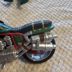 Lot Of 3 Vintage Playmates TMNT Ninja Turtles Action Figures & Motorcycle 2002
