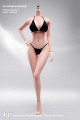 1:6 Flexible Pale Skin Medium Breast Female Makeup Figure With details Body Toy