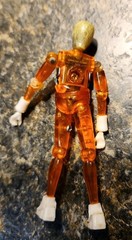 1976 Mego Micronauts Clear Orange TIME TRAVELER Space Action Figure (Damaged)