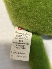 1970s Fisher Price “Muppet Show” Kermit The Frog Doll 850 in Orig TLC box – READ