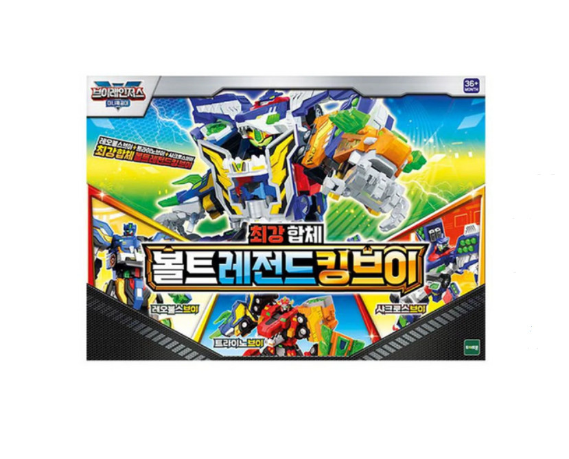 Mini Force V-Rangers VOLT LEGEND KING-V Full Set-TRINO LEOBULLS SHARKCROSS