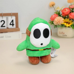 5X Black Green Yellow Blue Red Shy Guy Super Mario Bros Plush Toy Figure Doll 6″