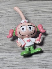 1983 Schleich Snork Snorkels PVC Toy Pink Casey Nurse Figure Heart Snork