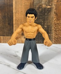 6″ Bruce Lee Fan Atiks Action Figure Round 5 Enter the Dragon Excellent Cond.
