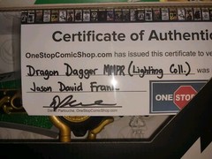 Dragon Dagger Lightning Collection Signed By Jason David Frank With COA