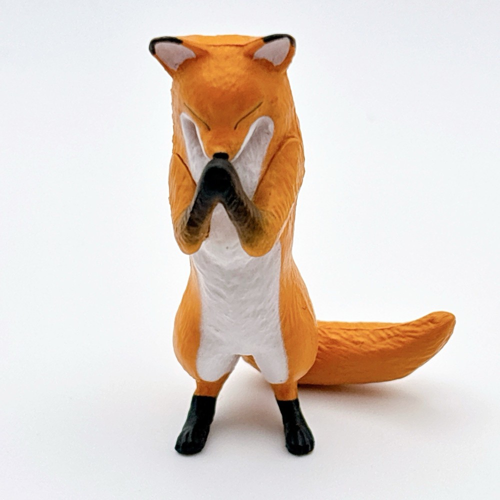 Fox Gasso Praying Animal Capsule Toy Mini Figure Not For Sale Japan Limited JP