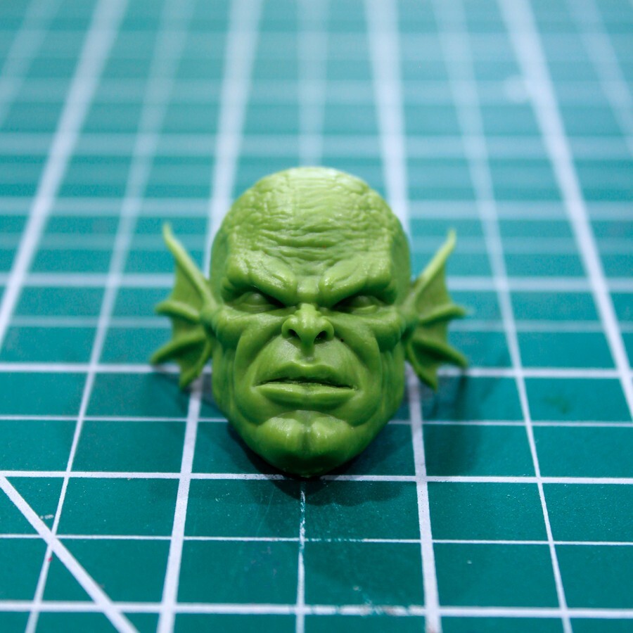 Custom Gamerverse Abomb head cast figure legends BAF abomination