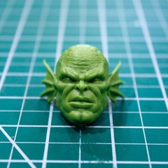 Custom Gamerverse Abomb head cast figure legends BAF abomination