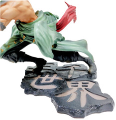18CM One Piece Luffy Figure Roronoa Zoro Three Blade Manga Anime Statue A15D8Fx