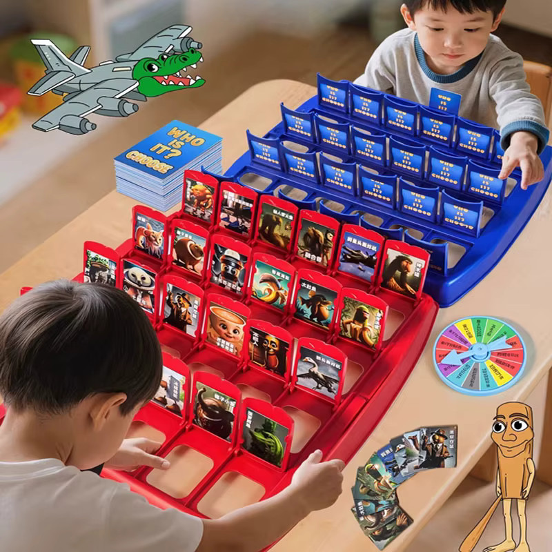 Italian Brainrot Guess Who I Am Game Puzzle Card Game Tung Tung Sahur Tralarero