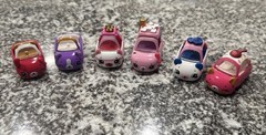 Shopkins Cutie Cars Die-Cast Collectible Toys by Moose Toys Lot Of 6 Pieces