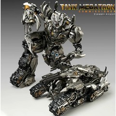 Transformer Robot Movie Large Size Partial Alloy Tank Megatron Action Figure 28c