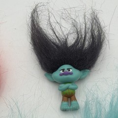 Trolls Mini Action Figure Collection Lot of 6 Multicolor Hair Dreamworks 2015