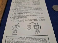 Vintage 1985 Quintel Transforming Robot Watch Original Package Backboard