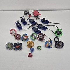 Beyblade Top Spinners Launchers Pullers Mixed Lot of 10 Plus