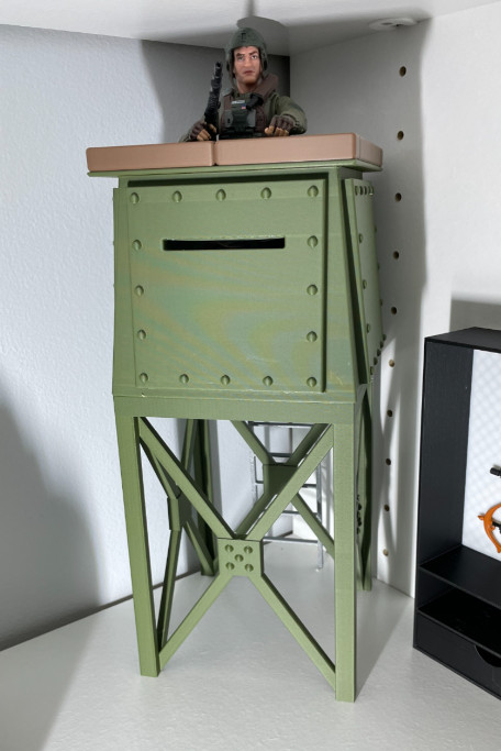 GI Joe Watch Tower for 1:12 Scale 3d Printed