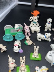 VTG Disney 101 Dalmatians Lot Of Action Figures Toys Puppy Dogs Cruella De Vil