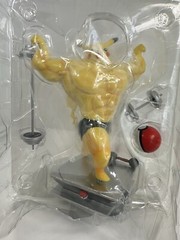 Fitness And Muscle Macho Show Pokémon Pikachu Statue Flexing Figure With Weights