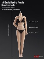 USA ANT 1/6 Super Flexible Seamless Female Normal Mid Breast Action Figure Body
