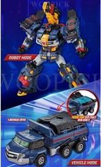 Metal Cardbot W Season3 SOLIDHORN Transformer Robot Toy Solid Horn