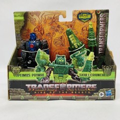 🔥✅ Transformers Rise of the Beasts OPTIMUS PRIMAL & SKULLCRUNCHER Figures 🆕
