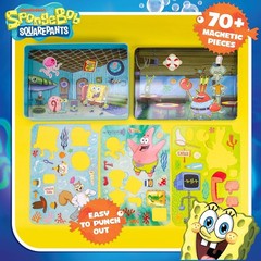 Spongebob Squarepants Magnetic Playset, 74 Magnets