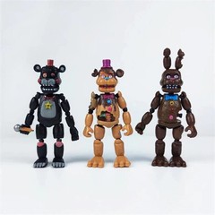 6Pcs Five Nights At Freddy s Articulated Action Figure FNAF Toys Have Light