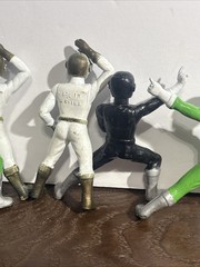 VTG Super Robotic Rangers Yellow Black Red Green Action Figures Lot Of 15