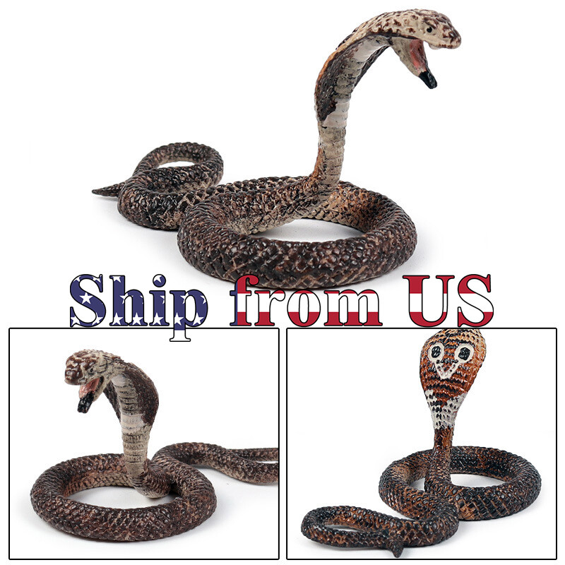 Mini Naja Cobra Snake 1.5″ Fake Realistic Model Toy Figure Collector Gift Kids