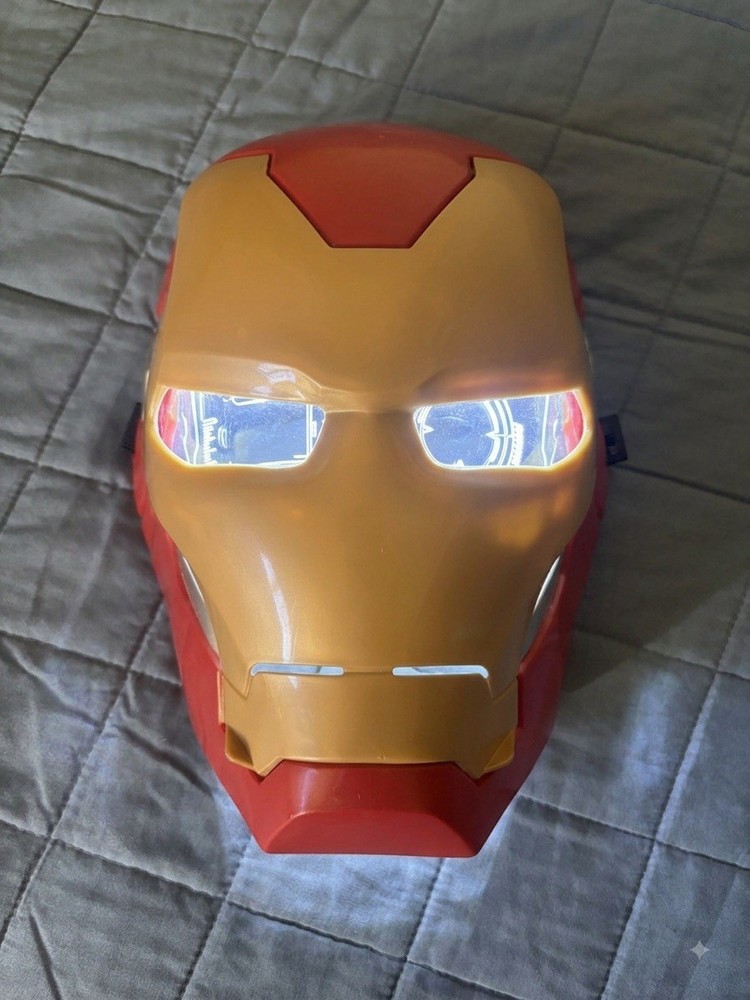 Hasbro Marvel Iron Man Light-Up Arc FX Mask Voice Sound Effects Cosplay (Tested)