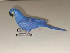 Safari Ltd Blue Hyacinth Parrot Bird Figure Vintage 2006 Animal Figurine 4 1/2″