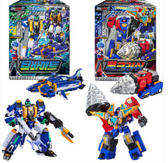 Metal Card Bot Dipbite & Rock Crush 2Pack Transforming Robot Submarine Drill Set