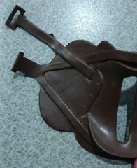 1960’s-70’s Marx Johnny West Brown Cavalry Saddle Good Cond Intact