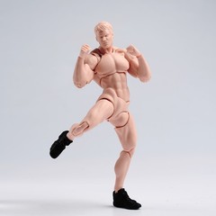US Wind Toys 1/12 Pale Skin Flexible Man Jointed 6″ Male Action Figure Head Body