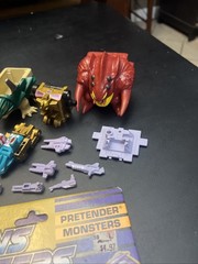 Transformers G1 Pretender Monsters Monstructor Complete W/ Cardbacks Read T10