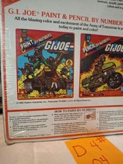 SEALED Vintage 1982 Hasbro G.I. JOE Paint By Numbers art set no. 3028