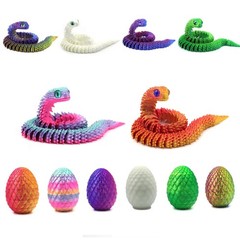 3D Printed Dragon in Egg Night Spirit Articulated Dragon USA