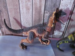 Lot of 6 Made in Indonesia Dinosaurs moveable arms and legs