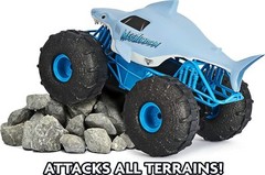 Monster Jam Megalodon Remote Control Truck 1:15 RC Car Drives on Water Toy Shark